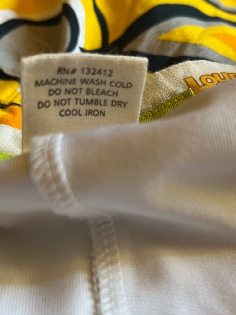 Loudmouth Ladies Vibrant Yellow Floral Cotton Blend Golf Skort Skirt with Shorts - Picture 7 of 10